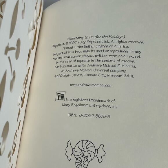 Mary Engelbreit “Something To Do for the Holidays” Coloring Activity Book - Picture 3 of 10